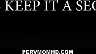 pervmomhd - hot petite blonde stepmom kayla kayden seduces big cock stepson trey haze at home pov