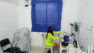 Is This Fashion Designer a Slut Showing Tits at Work?