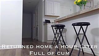 Big booty BBW mature granny flaunts dripping wet pussy in a tight mini dress up close.