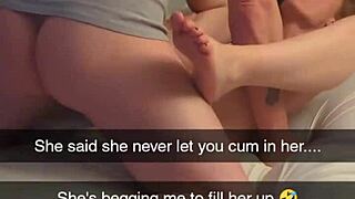 cheating milf wife bred and creampied on snapchat compilation