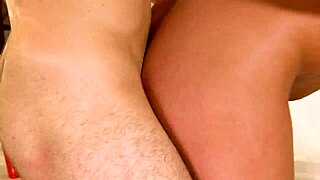 Busty brunette takes dick until her face is covered in cum