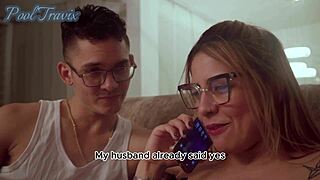 My wife cheats with her best friend in close-up action!