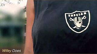 Wifey Flashes on Street