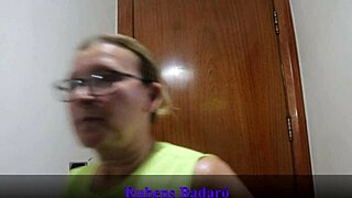 Endowed young man pays landlady with intense fuck in see-through outfit