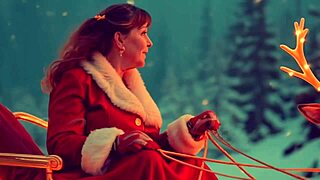 Granny Carmen Claus delivers intense cocksucking on Christmas