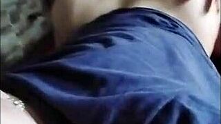 recording when my stepbrother came and pounded me hard with cum