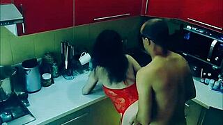 Beautiful Slender Wife Roughly Fucked In Kitchen Positions