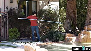 Oh no, stepson fucks milf stepmom Rachael Cavalli deepthroat!