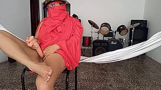 I Dressed Up As A Submissive Indian And Masturbed My Tight Pussy.