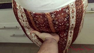 Fucking my cleaner lady hard for extra tip
