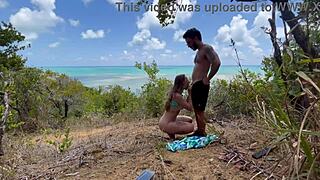 Damn! Outdoor Anal Sex on a Northeastern Beach with Latina Milf!
