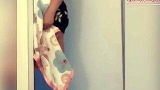 Scared Stepdad Drills Daughter Hard While Wife's Back Is Turned