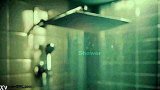 Tall skinny model bathes sensually on sofa