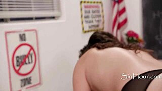 Wanna see teacher give in and offer her ass to student?