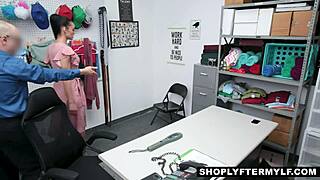 Gia Vendetti, sexy Latina milf shoplifter, bangs cop hard after getting caught