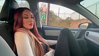Italian Long Hair MILF SMOKE FETISH Session Sexy Smoking