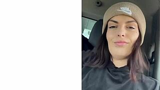 MILF mistress sits on face on living room couch