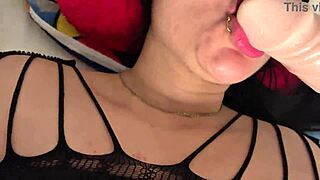 fucked by a huge cock that destroyed her pussy dirty bitch does a russian with her tits while she swallows the whole cock