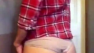 Sexy Petite 18+ Milf Teasing with Panties and Juicy Ass - Hot!