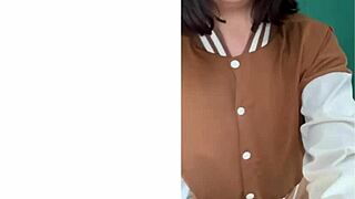 MILF mistress sits on face on living room couch