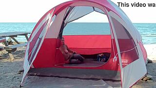 Wife Enjoys Beach Time with Guys