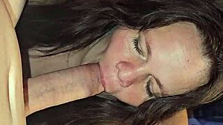 Milf gives long, relaxing blowjob with intense ass play