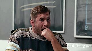 Guy Jerks To Chalk Boobs Now Beds Lesbian Duo