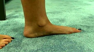 Beautiful brunette milf in lingerie gets intimate with her partner