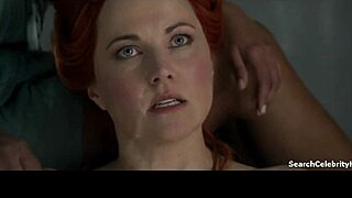 Lucy Lawless and Katrina Law in Spartacus Topless Action