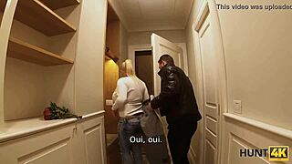 Damn! Cuck Watches Rich Hunter Bang His Luxurious Girlfriend for Cash!