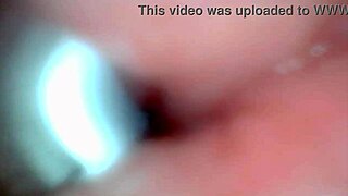 Endoscope Camera Captures Moment of Male Ejaculation with Cum Swapping