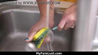 Stepmom starts wild family fuck sessions with intense action