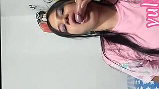 horny stepmother seduces stepson in bath, swallows his cum backstage