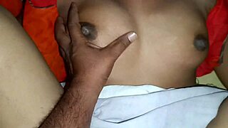 DesiHotCouple - Hot wife homemade boobs pressing and pussy banging with cumshot