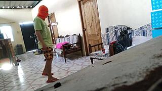 Stepmother resting on sofa gets nailed by stepson like a total whore!