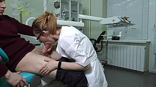 Watch A Hot Dentist With Glasses Sucking Cock! Cum In Mouth!