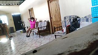 Stepmother resting on sofa gets nailed by stepson like a total whore!