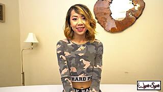 King Noire Explodes on Kimberly Chi’s Hairy Trimmed Asian Pussy After Intense Action