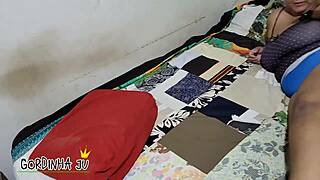 stepmother was horny and fucked her stepson