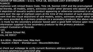 sheridan love gets pounded doggystyle with bouncing tits.