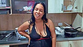 Intense moment in the kitchen with my stepson. I'm a caring stepmom. Want to join our family?