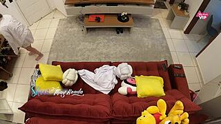 thay ksada lets delivery guy fuck her on sofa 😈