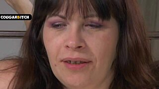 Older plump woman seduces young 18+ guy for steamy wet bedroom romp