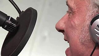 Radiostation whore engages in rough 3some group sex.