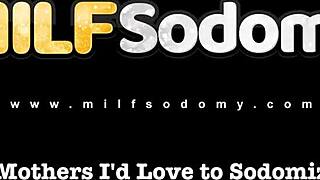 Hot MILF Lea Magic takes double penetration on tennis court