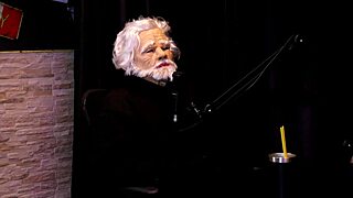 Belinha baracho in sheer red lingerie gives handjob outdoor