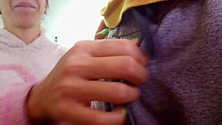 Redhead sucks dick and cums in pussy