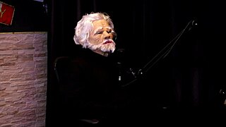 Belinha baracho in sheer red lingerie gives handjob outdoor