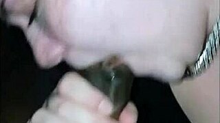 Sexy young 18+ lady sucks a big dick and takes massive facial