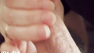 he cums when i caress him with my tongue